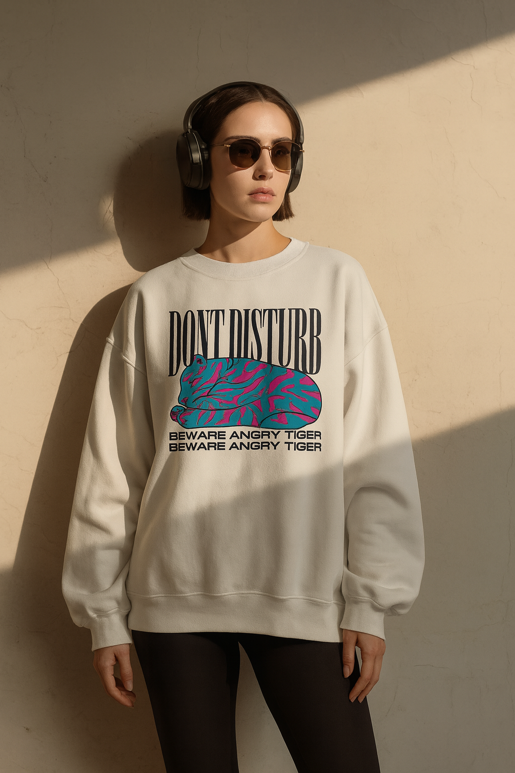 Myras  Premium SLEEPING TIGER Sweatshirt.